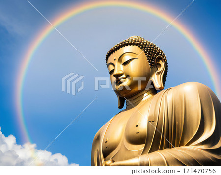 夏天的藍天和大佛 121470756