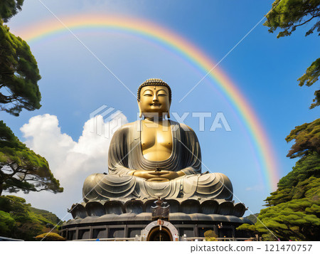 夏天的藍天和大佛 夏天的藍天和大佛 121470757