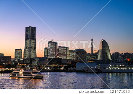 Yokohama Minato Mirai with the entire building lit up Yokohama Minato Mirai with the entire building lit up 121471023