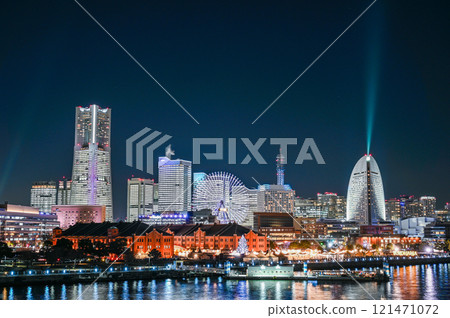 燈火通明的橫濱港未來 121471072