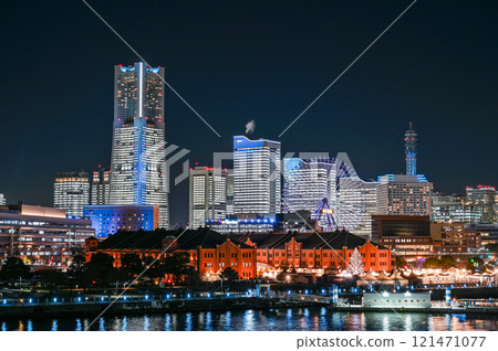 燈火通明的橫濱港未來 燈火通明的橫濱港未來 121471077