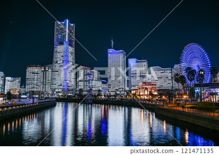 橫濱港未來的夜景 橫濱港未來的夜景 121471135