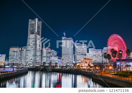 Night view of Yokohama Minato Mirai Night view of Yokohama Minato Mirai 121471156