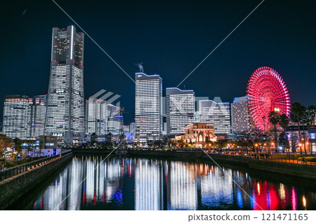 橫濱港未來的夜景 121471165