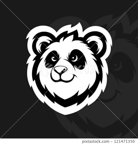 Panda face mascot logo design 121471350