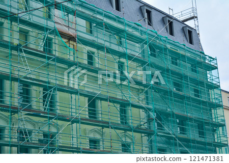 Iron construction scaffolding 121471381