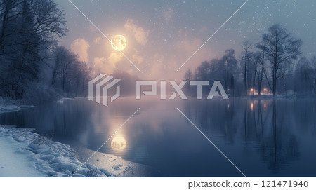 Winter season postcards concept 121471940