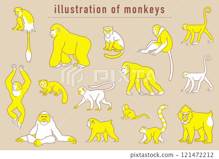 猴子朋友手繪插畫集 121472212