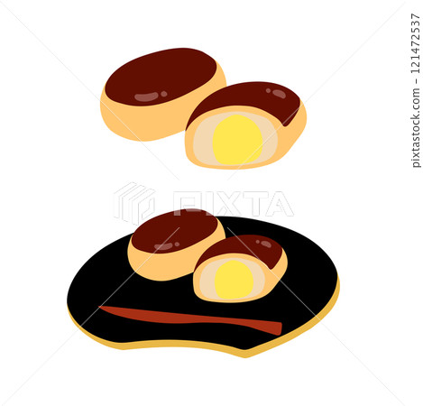 手繪彩色插圖集栗子饅頭 121472537