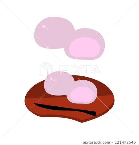 Hand-drawn color illustration set of Sakura Manju (Sakura bean paste) Hand-drawn color illustration set of Sakura Manju (Sakura bean paste) 121472540