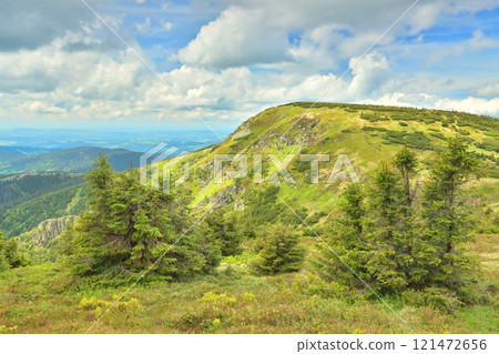 Kotel mountain in the Krkonose Mountains in the Czech Republic 121472656
