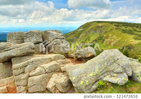 Harrach stones in the Krkonose Mountains in the Czech Republic 121472658
