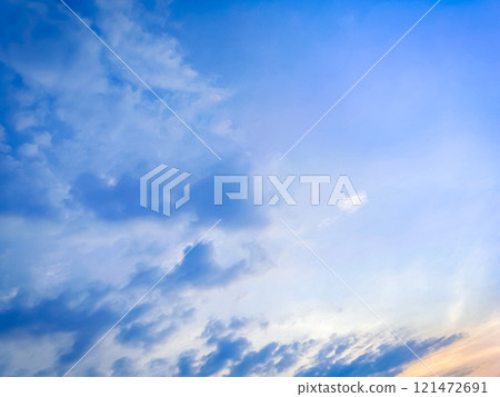 Clouds floating in blue sky, natural background. 121472691