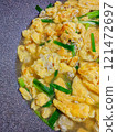 Thai food - Omelet soup with minced pork. 121472697