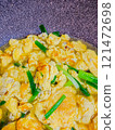 Thai food - Omelet soup with minced pork. 121472698