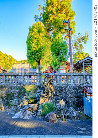 Autumn at Kagoshima Shrine, Ryugu no Kameishi, Kirishima City, Kagoshima Prefecture Autumn at Kagoshima Shrine, Ryugu no Kameishi, Kirishima City, Kagoshima Prefecture 121473408