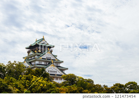Historic Osaka Castle in Japan Historic Osaka Castle in Japan 121473454