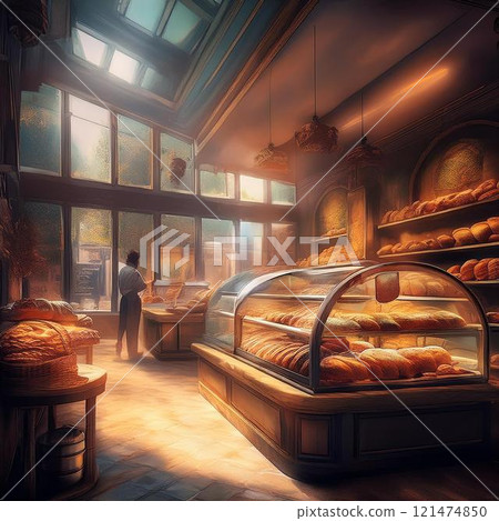 bakery in the oven 121474850