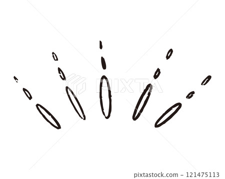 Hand-painted joy cartoon symbols Hand-painted joy cartoon symbols 121475113