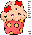 cupcake, vector, cake 121475201