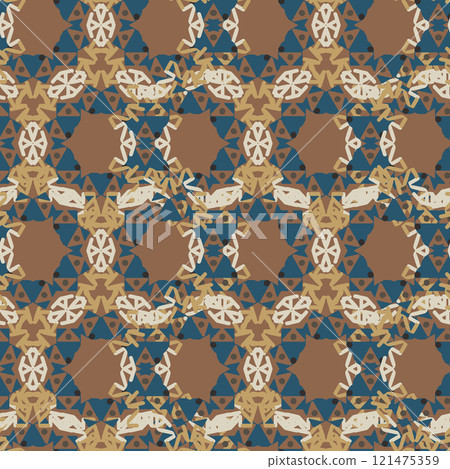 Abstract geometric pattern. Print, cloth design, wallpaper. Vector illustration. 121475359