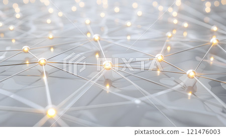 Abstract Network Connections with Glowing Nodes Background 121476003