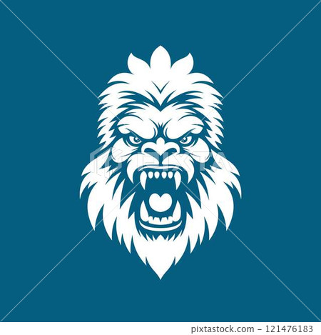 Angry yeti mascot logo design vector illustration Angry yeti mascot logo design vector illustration 121476183