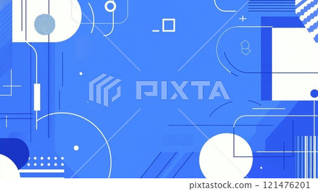 Blue digital background 121476201