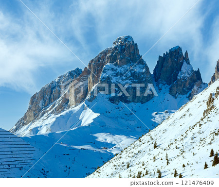 Beautiful winter mountain landscape. 121476409
