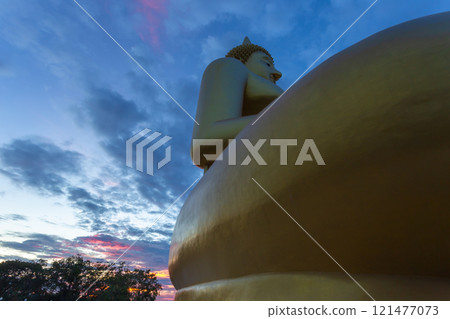 Wat Muang , the largest golden cast Buddha statue in Thailand, Wiset Chai Chan District, Ang Thong 121477073