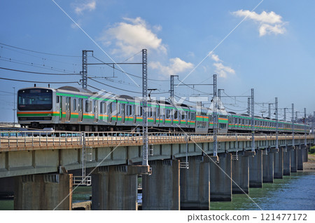 Tokaido Main Line Chigasaki-Hiratsuka JR East E231 Series 1000 series K-17 formation (Koufutsu) 121477172