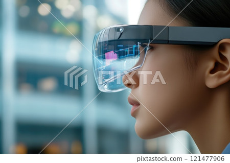 Professional Viewing Real-Time Economic Forecasts with AR Glasses Professional Viewing Real-Time Economic Forecasts with AR Glasses 121477906