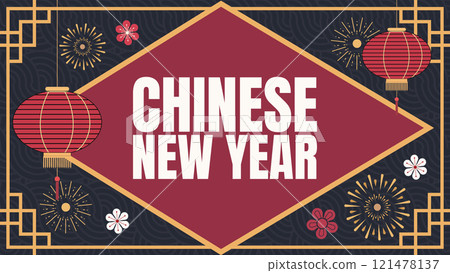 Chinese new year design templet for celebrate 121478137