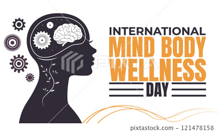 International Mind Body Wellness Day. January 3. Template For Banner, Greeting Card, Poster Background International Mind Body Wellness Day. January 3. Template For Banner, Greeting Card, Poster Background 121478158