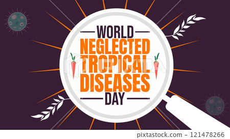 World Neglected Tropical Diseases Day background design template use to background, banner, placard, card, book cover, and poster design 121478266