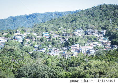 Mountain hill view of jaflong bangladesh 121478401