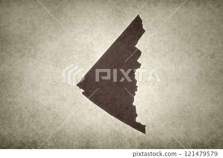 Map of the territory of Yukon on a paper 121479579