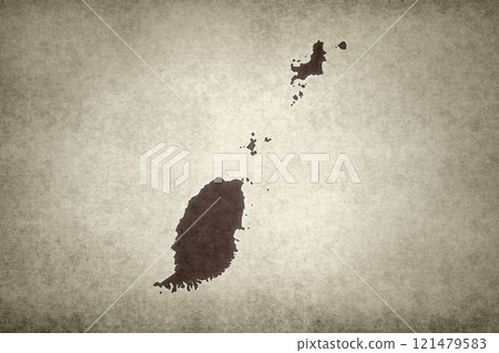 Map of Grenada on a paper Map of Grenada on a paper 121479583