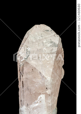 macro mineral stone Danburite on a black background 121480680