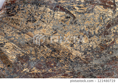 macro mineral bismuth stone on hartenstein schacht on white background macro mineral bismuth stone on hartenstein schacht on white background 121480719