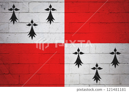 Flag of Bro-Zol painted on a wall Flag of Bro-Zol painted on a wall 121481181