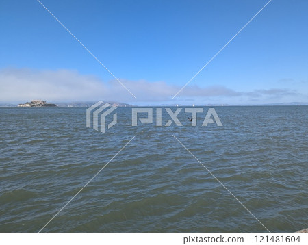 View of Alcatraz Island in San Francisco Bay, USA. View of Alcatraz Island in San Francisco Bay, USA. 121481604