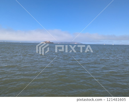 View of Alcatraz Island in San Francisco Bay, USA. View of Alcatraz Island in San Francisco Bay, USA. 121481605