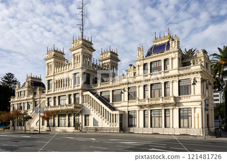 view of the modernist building Spain on a sunny day view of the modernist building Spain on a sunny day 121481726