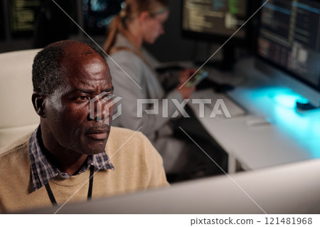 IT engineer developing new software IT engineer developing new software 121481968