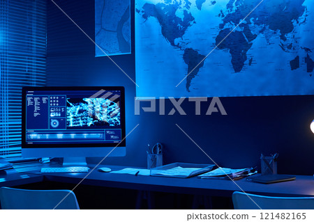 Part of modern military command center Part of modern military command center 121482165