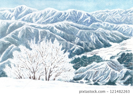 從冬天的八海山到白雪皚皚的魚沼山脈 從冬天的八海山到白雪皚皚的魚沼山脈 121482263
