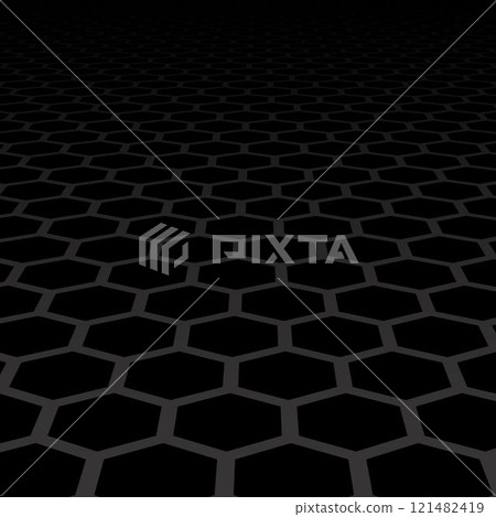 abstract background with hexagons 121482419