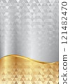 abstract background with silver and gold metal 121482470