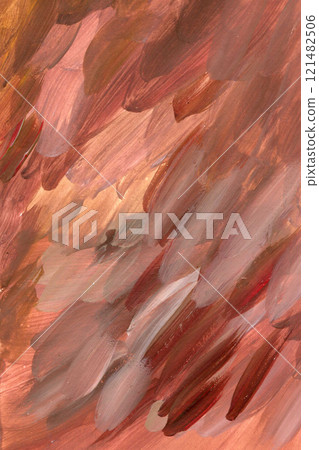 Red and brown acrylic background 121482506